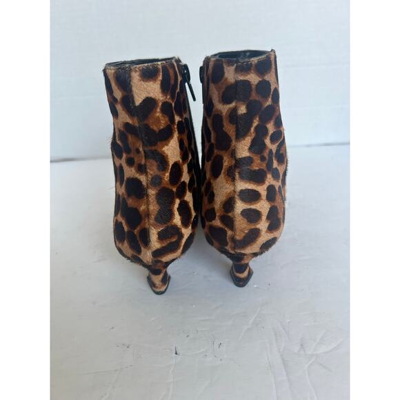 Gianni Bini Leopard Print Ankle Boots - Picture 7 of 12